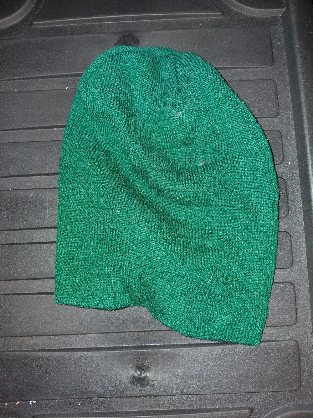 Adidas Green Knit Beanie with Logo